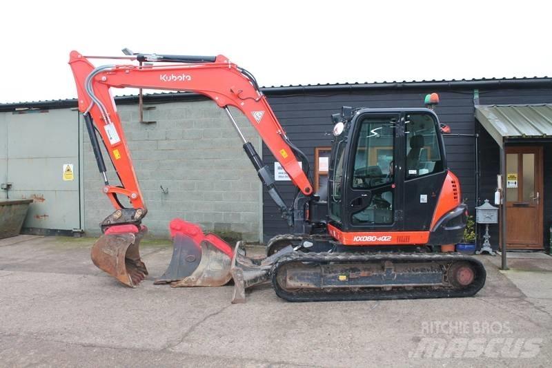 Kubota KX 080-4 حفارات وسط 7 طن - 12 طن