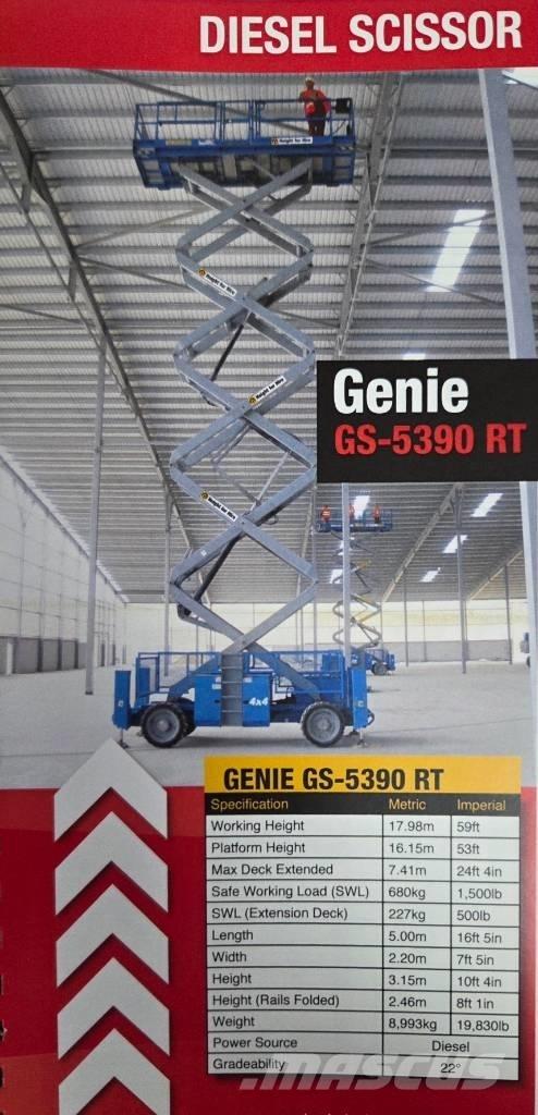 Genie GS 5390 RT رافعات مقصية الشكل