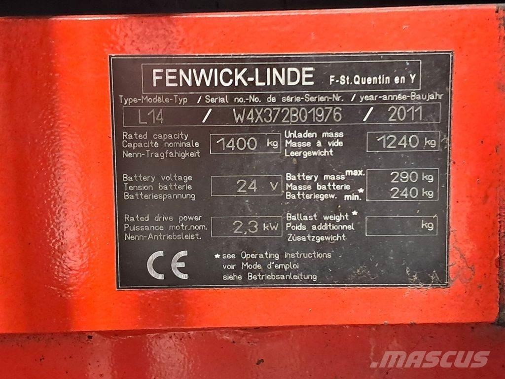 Linde L14 معدات التكديس الجوالة