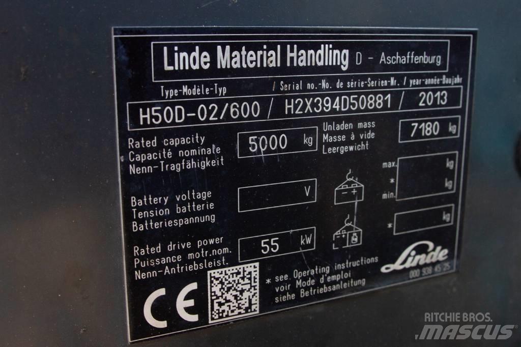 Linde H50D-02/600 شاحنات الديزل