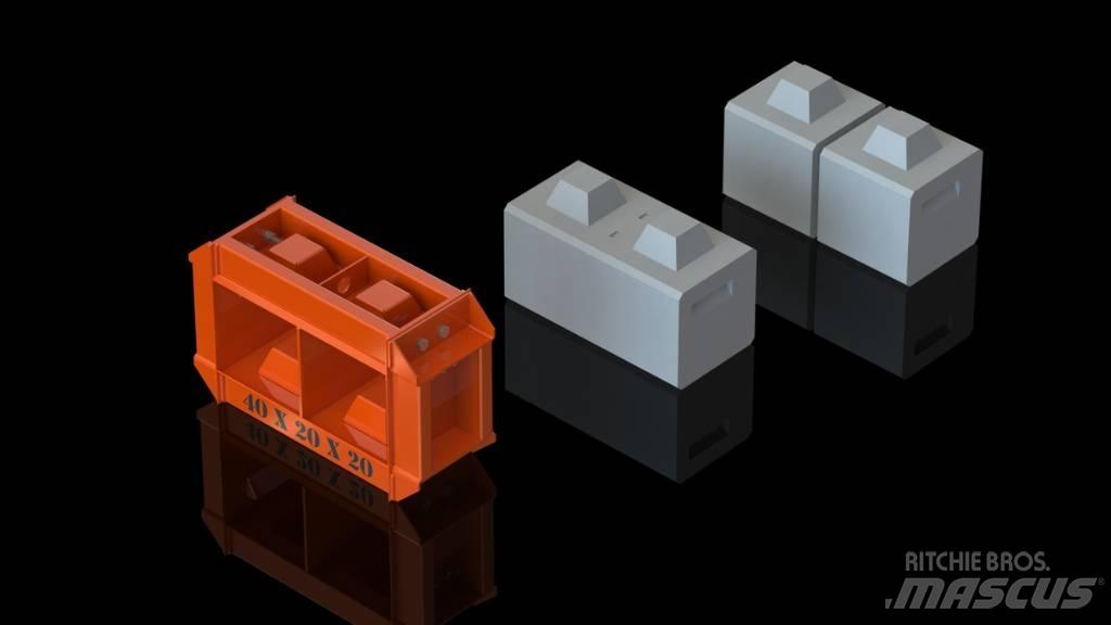  3A Block 180x60x60 معدات الرصف الخرساني