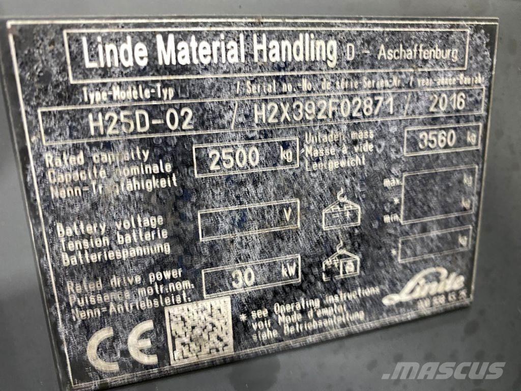 Linde H25D-02 شاحنات الديزل