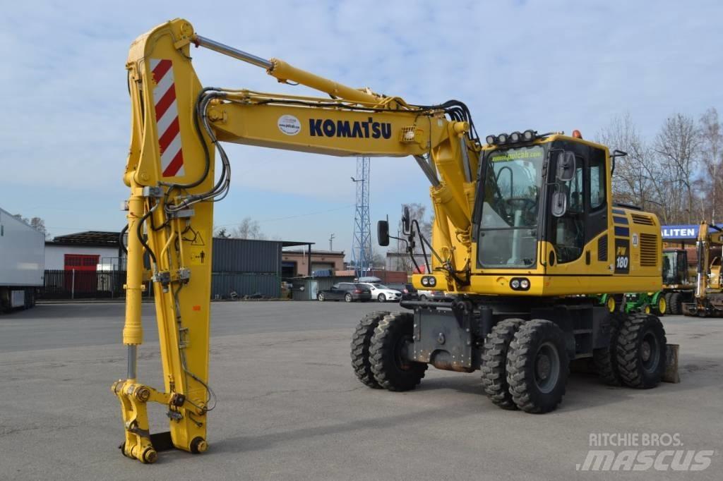 Komatsu PW 180-10 حفارات بعجل