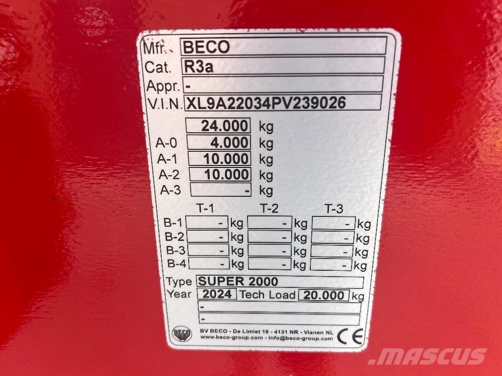 Beco Super 2000 مقطورات قلابة