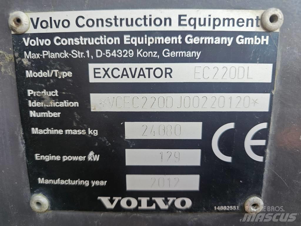 Volvo EC 220 DL حفارات زحافة