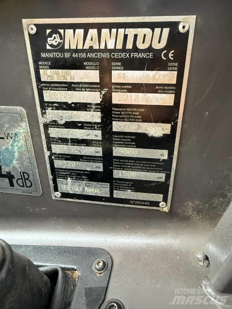 Manitou MT 1440 مناولات متداخلة
