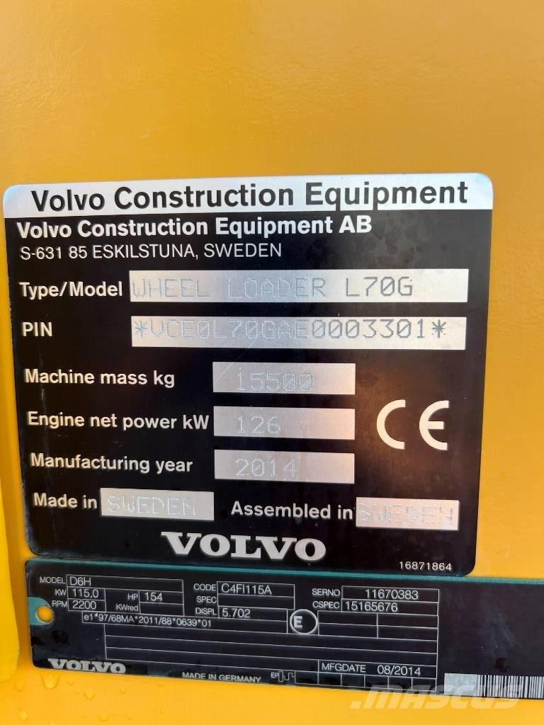 Volvo L 70 G لوادر بعجل