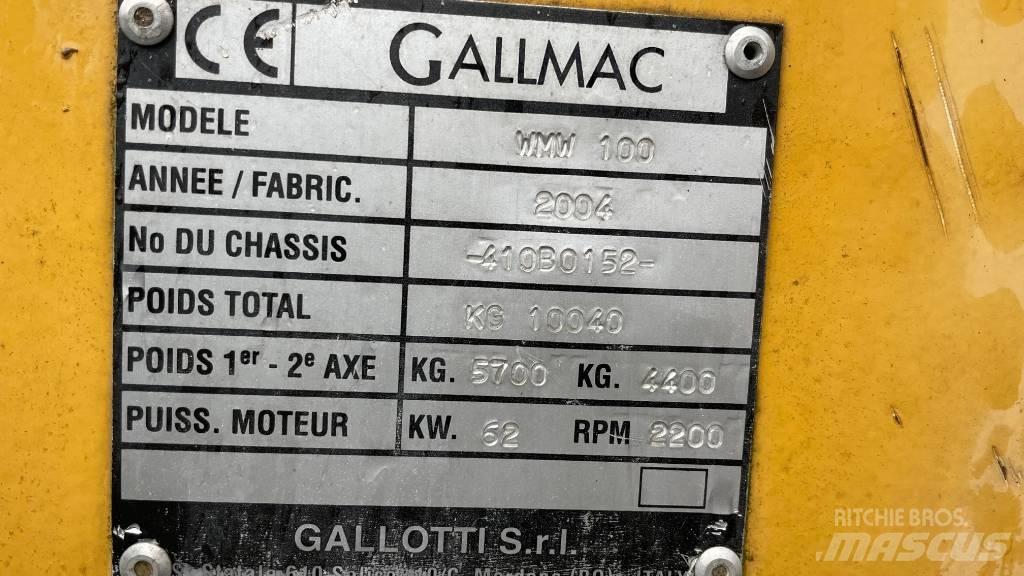 Gallmac WMW 100 حفارات بعجل