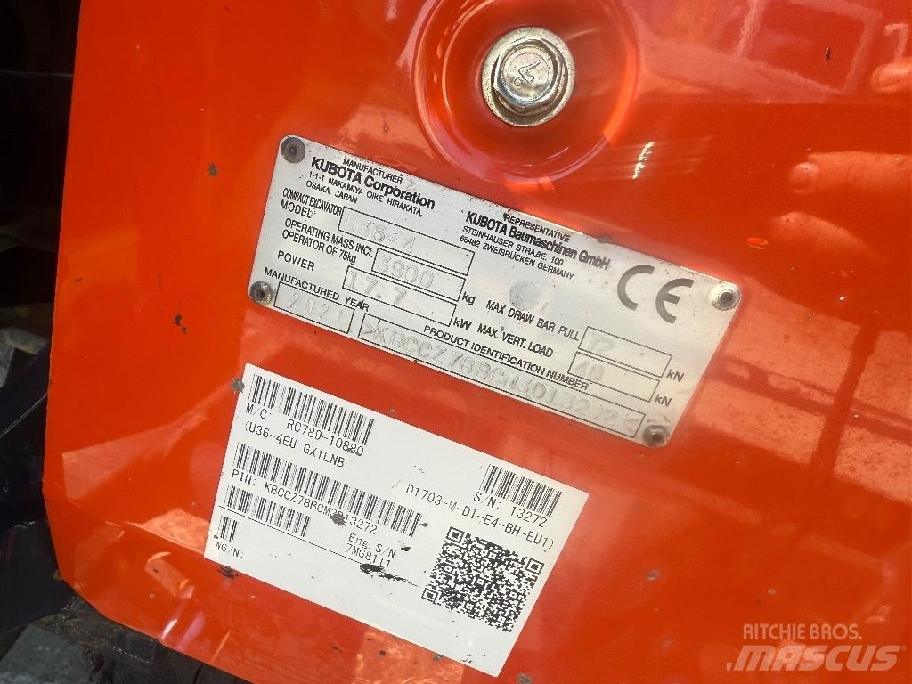 Kubota U 36-4 حفارات صغيرة أقل من 7 طن (حفارات صغيرة)