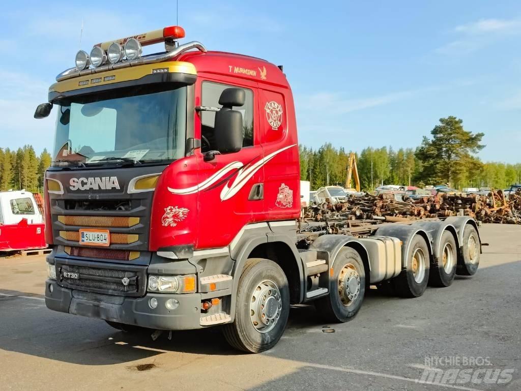  DAMAGED Scania R 730 شاحنات بمقصورة وهيكل