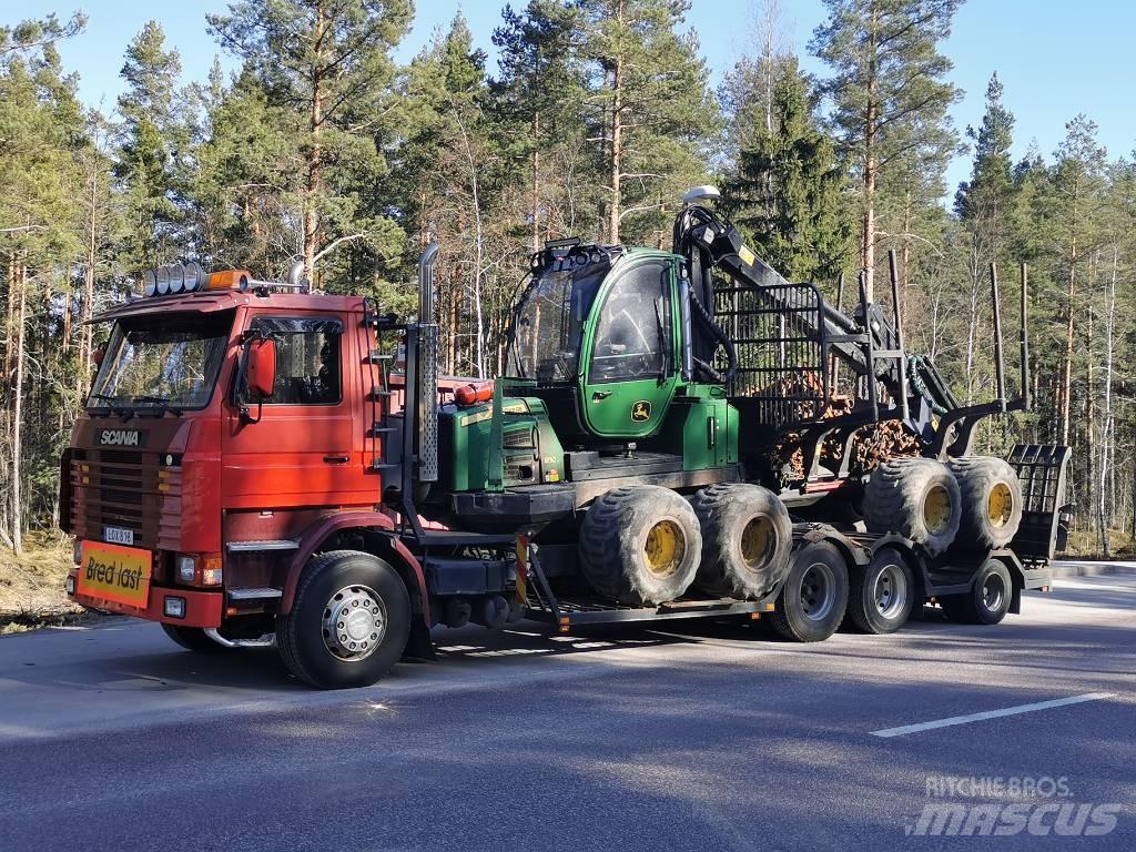 Scania 142/143 شاحنات نقل آلة الغابات