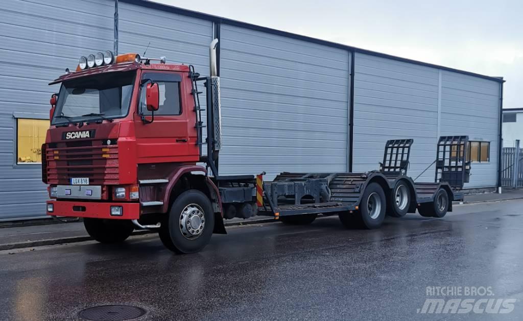Scania 142/143 شاحنات نقل آلة الغابات