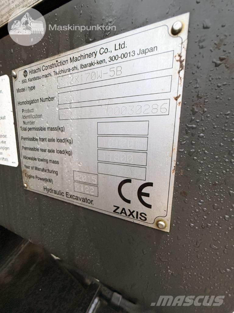 Hitachi ZX 170 W-5 B حفارات بعجل