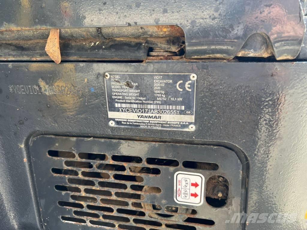 Yanmar Vio 17 حفارات صغيرة أقل من 7 طن (حفارات صغيرة)