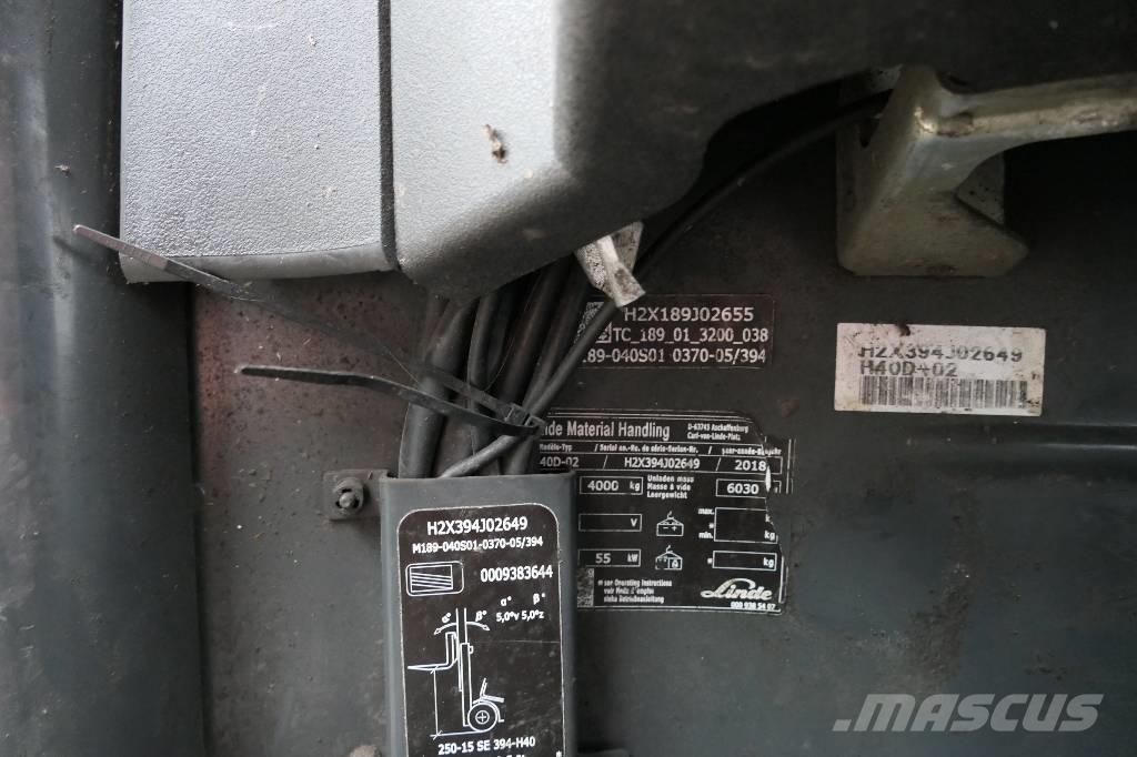 Linde H 40 D-02 شاحنات الديزل