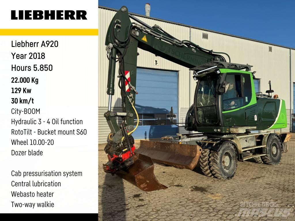 Liebherr A 920 حفارات بعجل