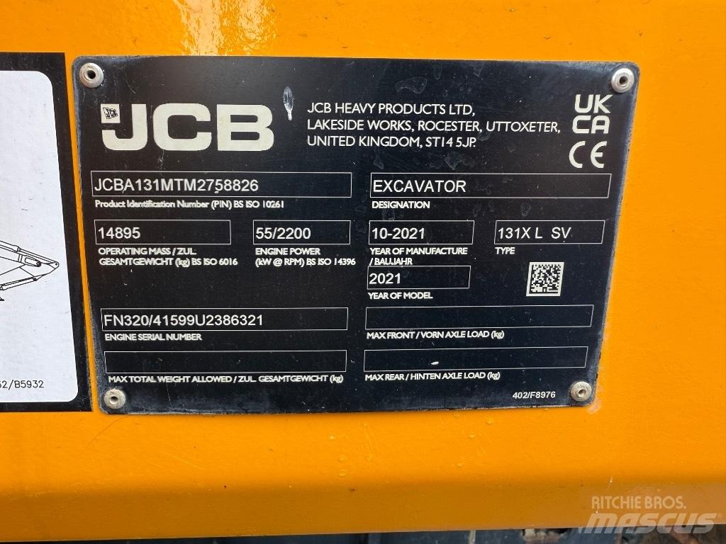 JCB 131X L SV حفارات زحافة