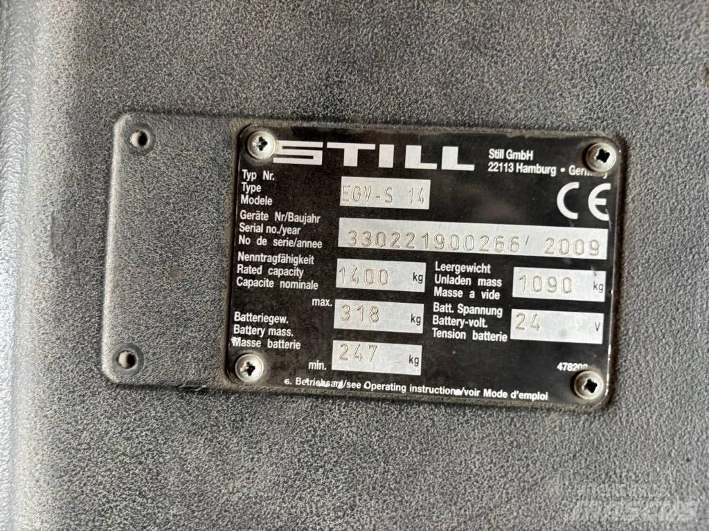 Still EGV-S14 شاحنات مناولة ذاتية الدفع