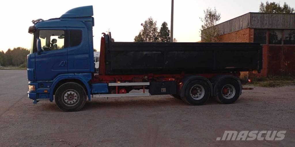 Scania 124 C 420 شاحنات الرافعات الخطافية