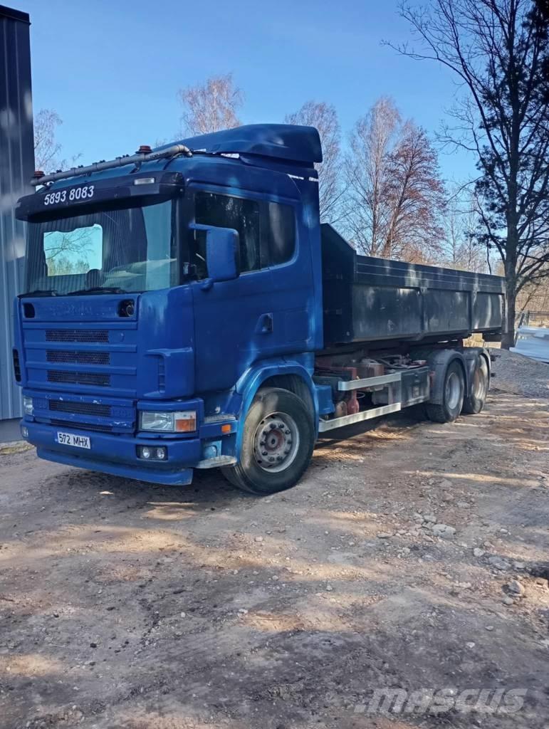 Scania 124 C 420 شاحنات الرافعات الخطافية