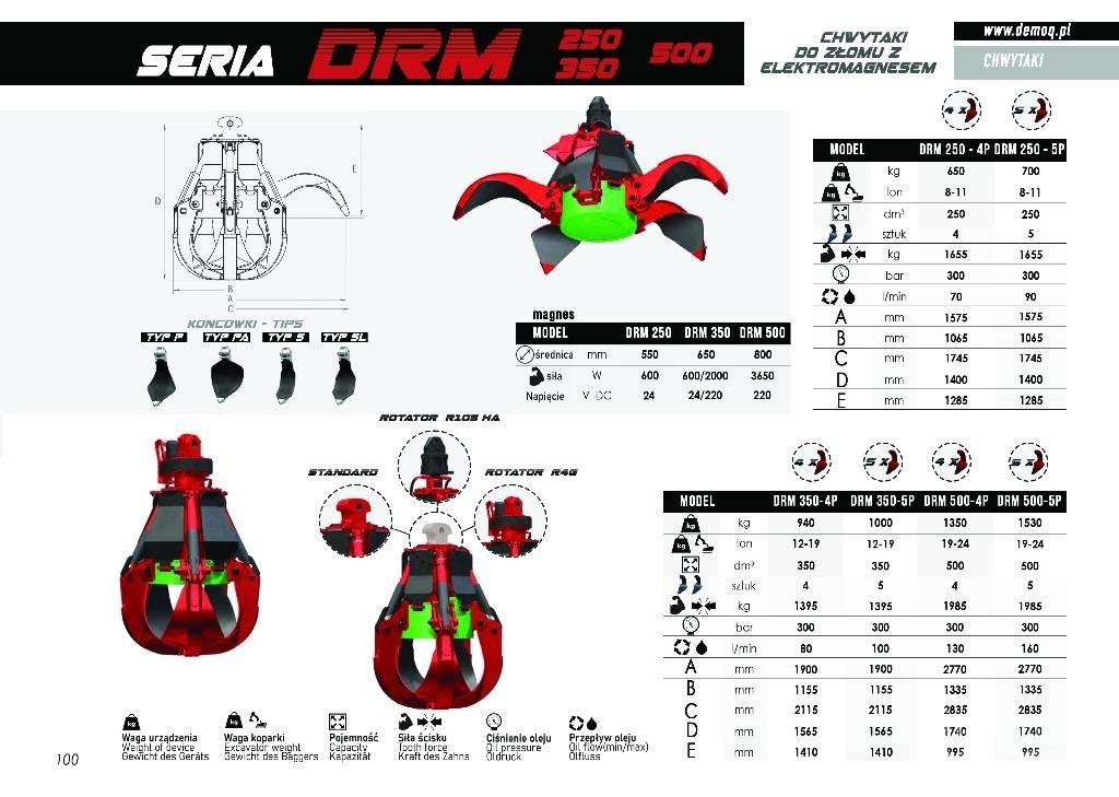  DEMOQ DRM250-5P خطاطيف