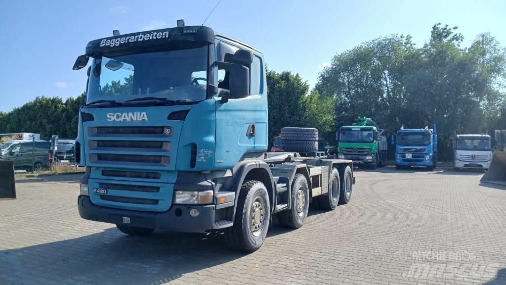 Scania R 420 شاحنات الرافعات الخطافية