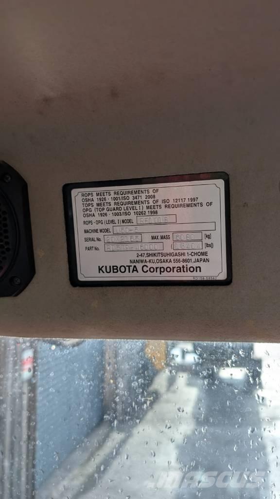 Kubota U 50-5 حفارات هدم