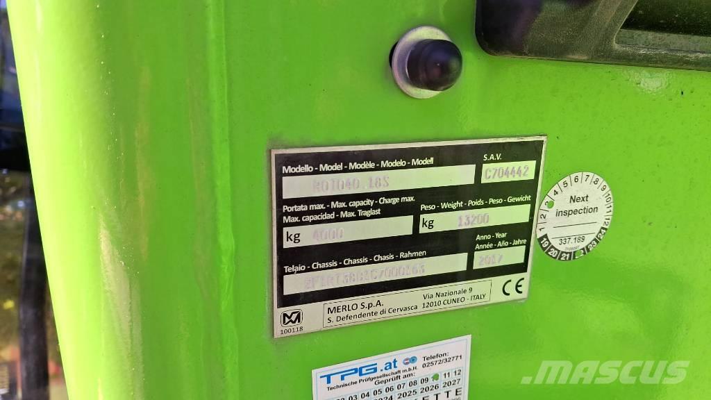 Merlo Roto 40.18 مناولات متداخلة