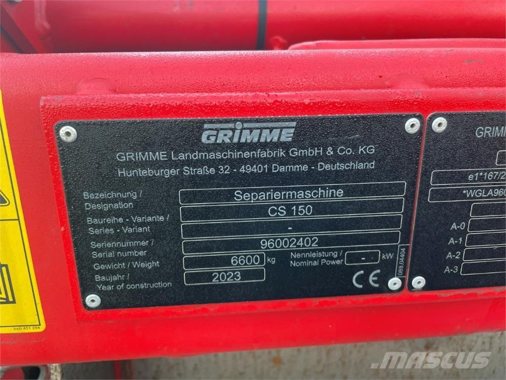 Grimme CS 150 معدات زراعة وحصاد البطاطس - أخرى