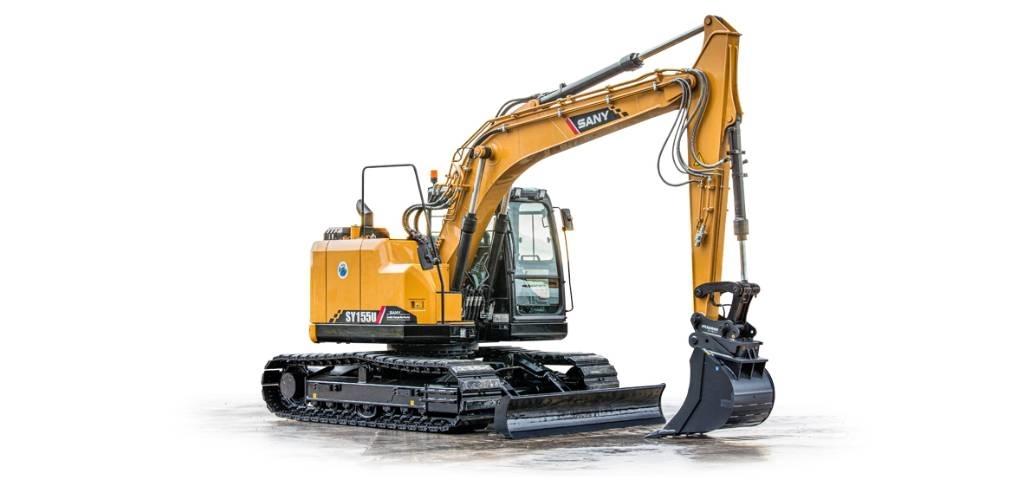 Sany SY155U (16 tonni) حفارات زحافة