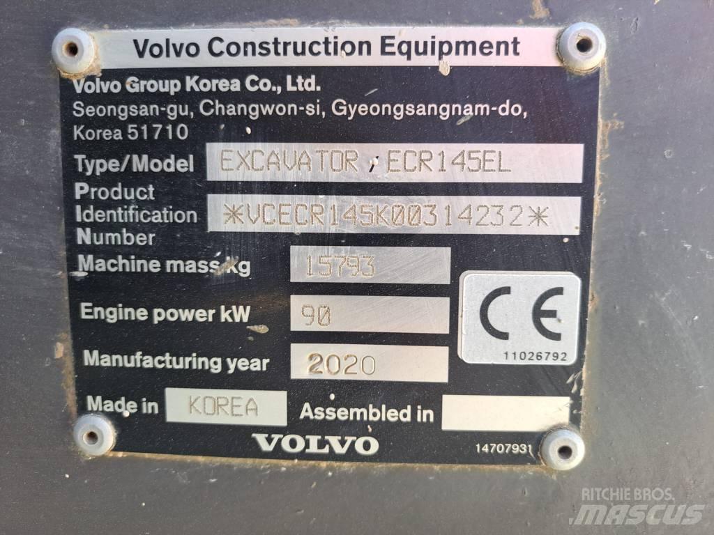 Volvo ECR 145 E حفارات زحافة