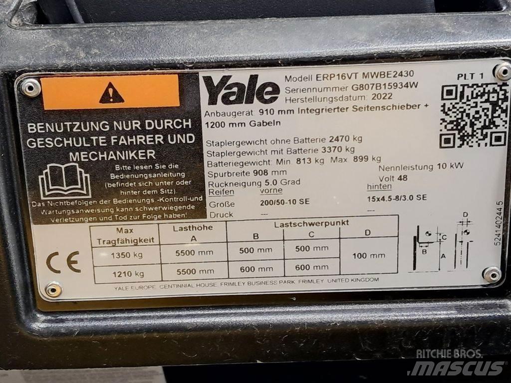 Yale ERP16VT شاحنات ذات رافعات شوكية تعمل بالكهرباء