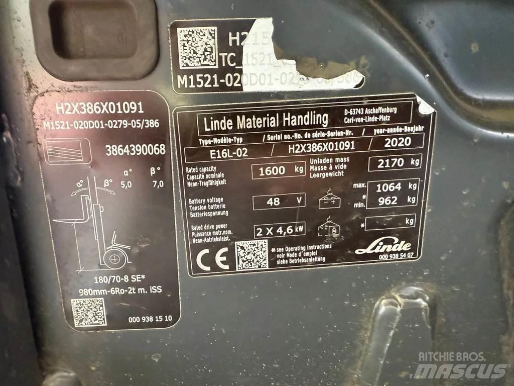 Linde E16L-02 شاحنات ذات رافعات شوكية - أخرى