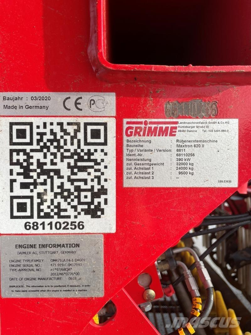 Grimme MAXTRON 620 ماكينات زراعية أخرى