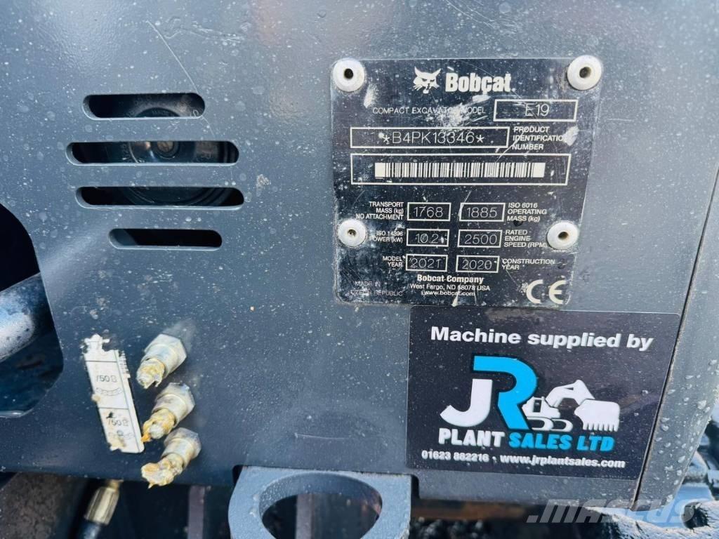 Bobcat E 19 حفارات صغيرة أقل من 7 طن (حفارات صغيرة)