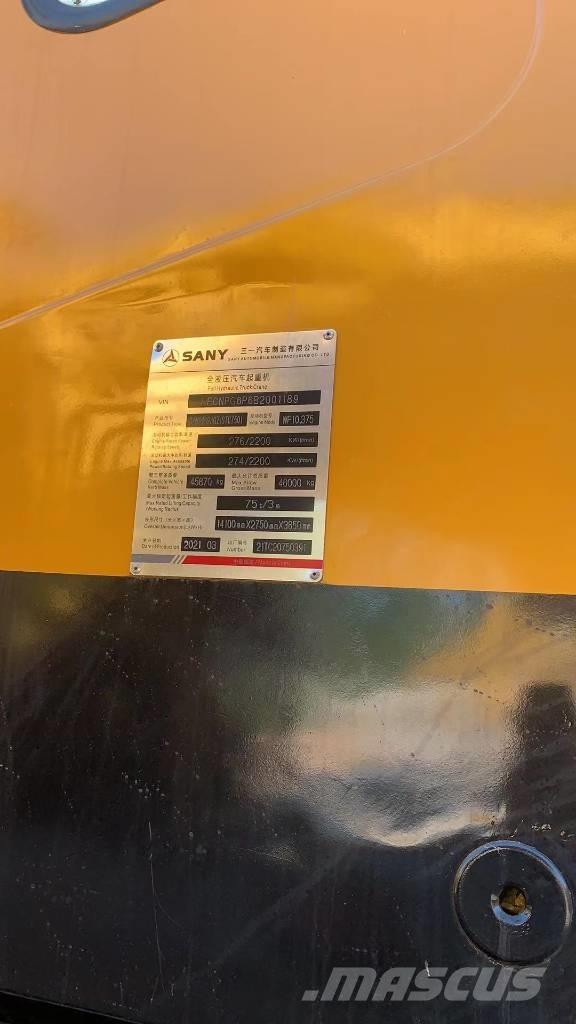 Sany 750s رافعات صالحة لكل أنواع الطرق