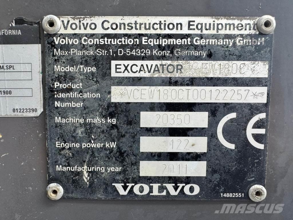 Volvo EW180C حفارات بعجل