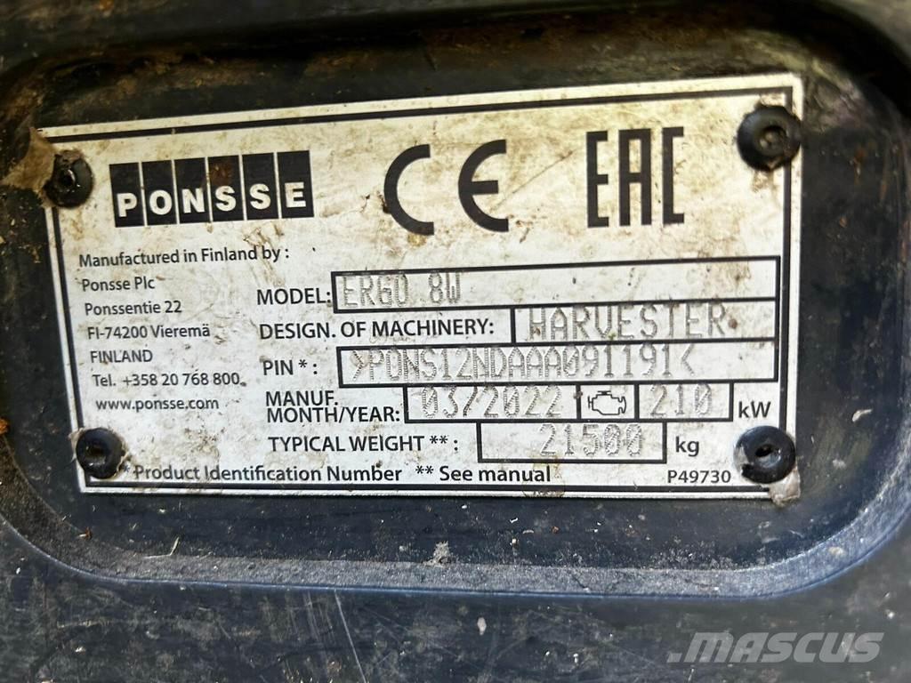 Ponsse Ergo 8W حصادات