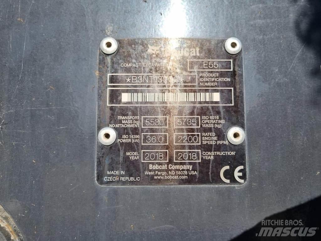 Bobcat E55 حفارات صغيرة أقل من 7 طن (حفارات صغيرة)