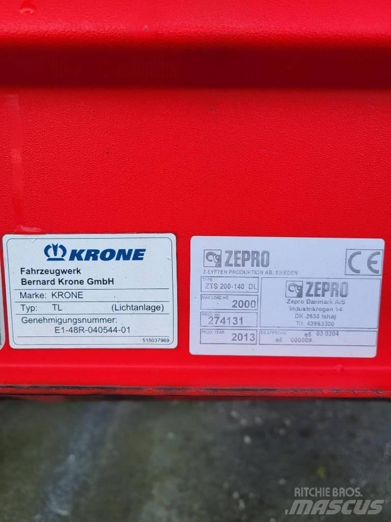 Krone SDP 27 نصف مقطورات بباب جانبي