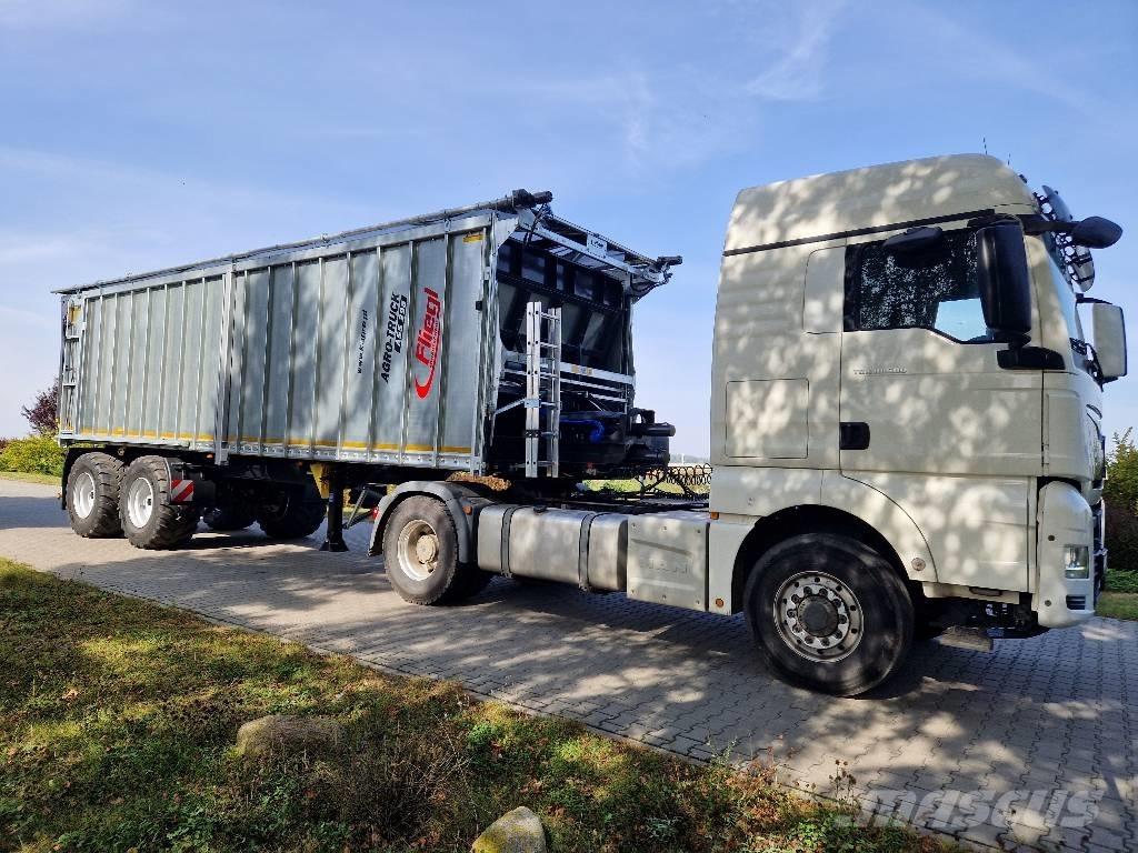Fliegl ASS 298 أنصاف المقطورات ذات سطح متحرك