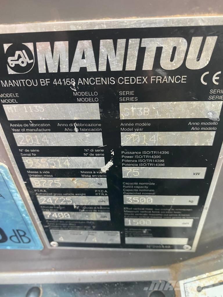 Manitou MT 1135 مناولات متداخلة