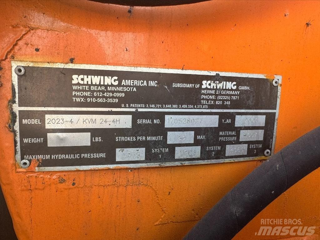 Schwing KVM 24-4H مضخات خرسانة