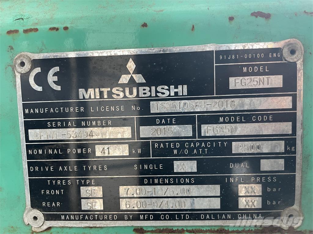 Mitsubishi FG25T شاحنات LPG