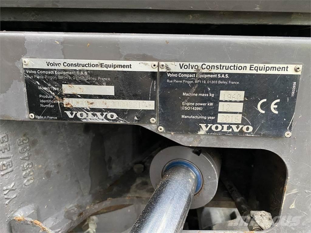 Volvo EC20D حفارات بعجل