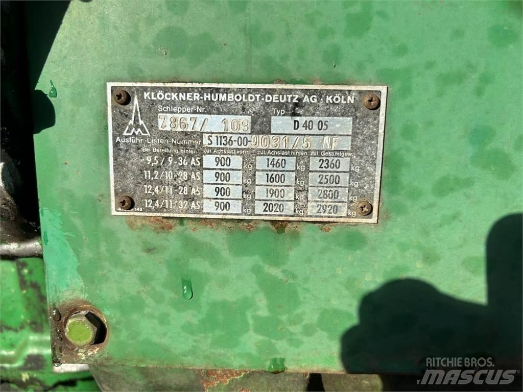 Deutz D 4005 الجرارات