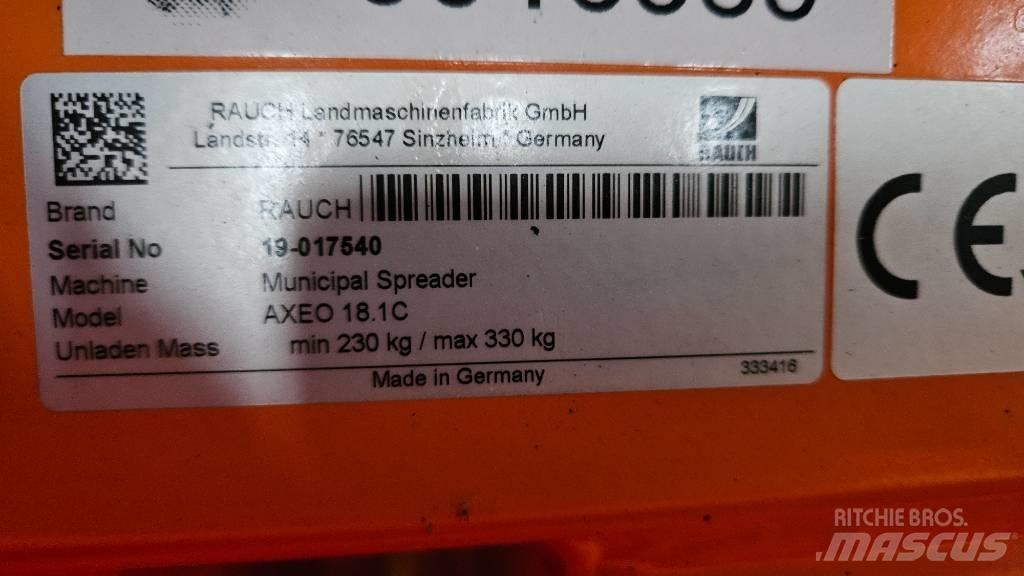 Rauch Axeo 18.1C معدات نشر الرمال والملح