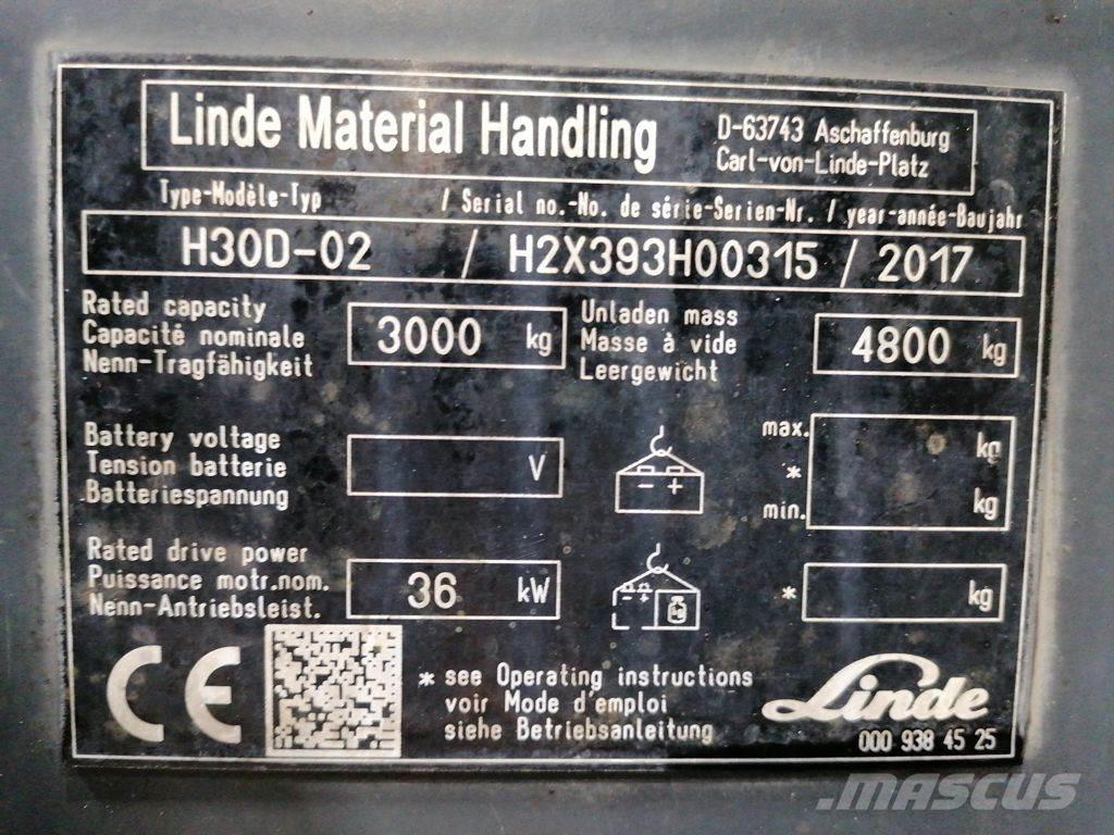 Linde H30D-02 شاحنات الديزل