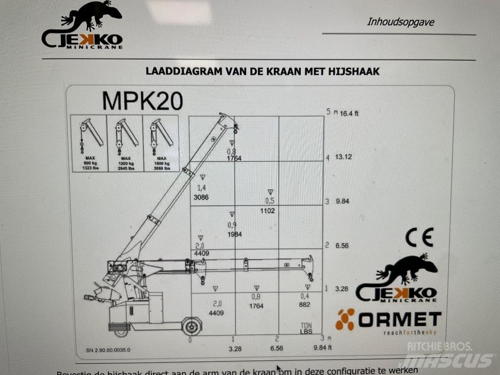 Jekko MPK 20 W رافعات صغيرة