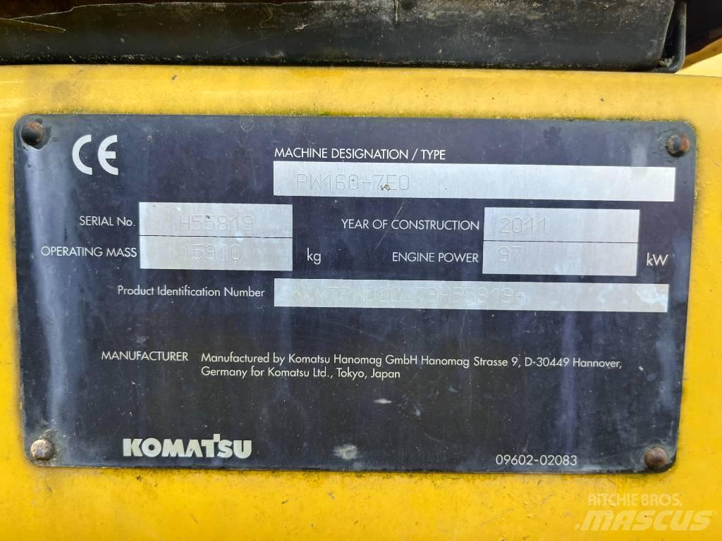 Komatsu PW 160-7 حفارات بعجل